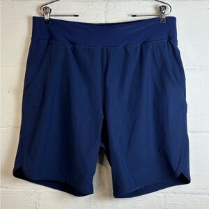 Lands’ End Woman’s Navy Blue Summer Plus Size Basic Casual Knee Length Shorts